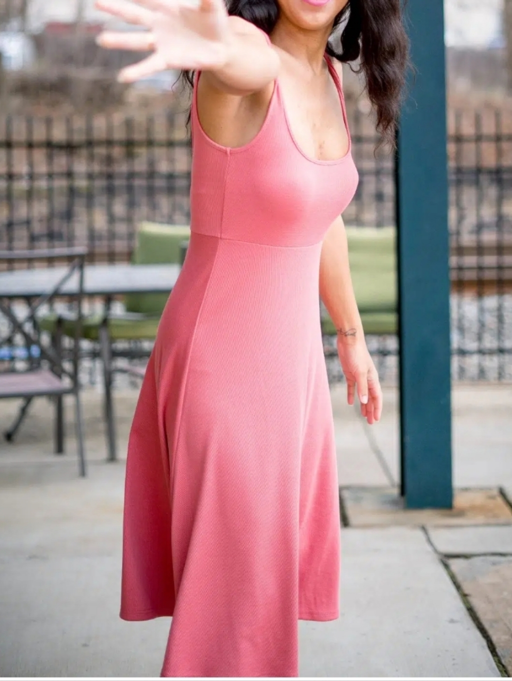 Lovers And Friends Milana Tank Top Midi Dress Dusty Rose Revolve Small